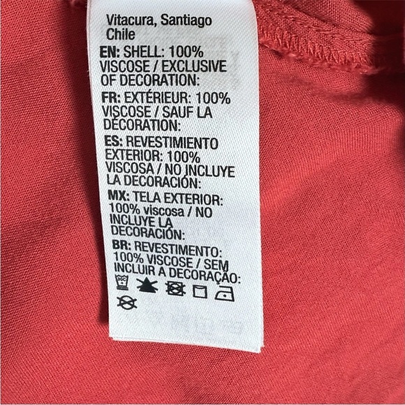 Roxy Smocked V-neck Ruffled Cap Sleeves Dress Junior’s Size L with Pockets - Picture 9 of 13